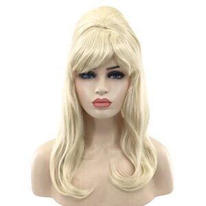 1960's Blond Bombshell Fem Bot Trixie Mattel Halloween Beehive Wig